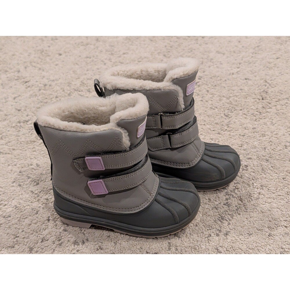 Grey Cat & Jack Kids Winter Snow Boots 11